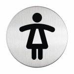 Pictogram Women’s WC 4904 Stainless Steel Self-Adhesive Toilet Sign 83mm